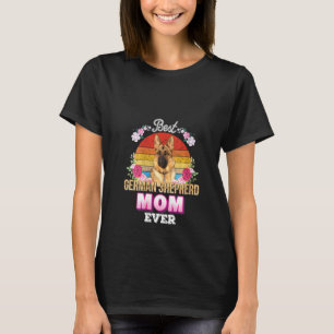 Camiseta Mejor Mamá de Perro Alemán Floral Re
