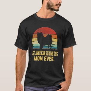 Camiseta Mejor Mamá de Perro Esquimal Americano Vintage