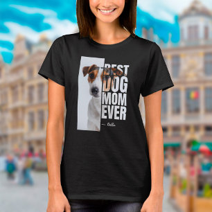 Camiseta Mejor Mamá de Perro Original Personalizada con Fot