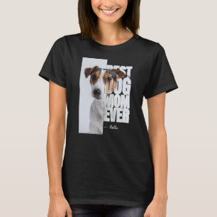 Camiseta Mejor Mamá de Perro Original Personalizada con Fot