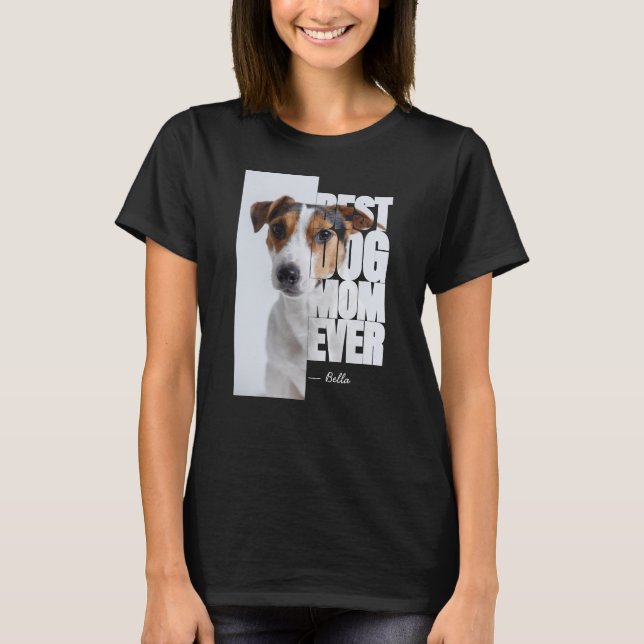 Camiseta Mejor Mamá de Perro Original Personalizada con Fot (Anverso)
