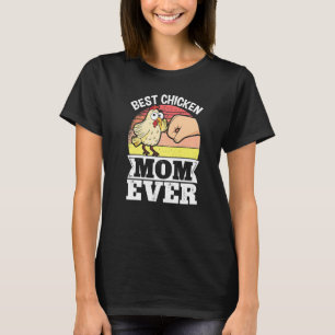 Camiseta Mejor mamá de pollos de granja animal mascota