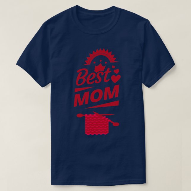 Camiseta Mejor Mamá De Punto Ever88 (Diseño del anverso)