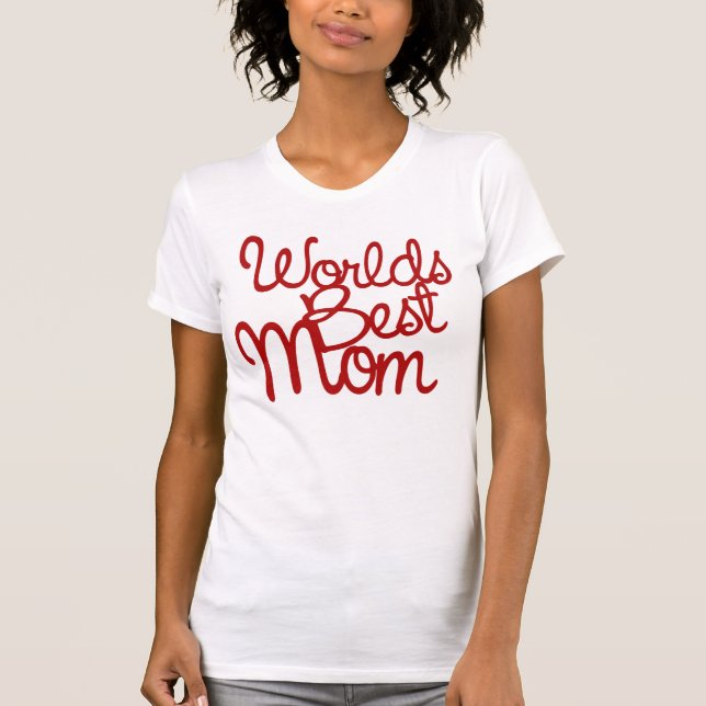 Camiseta Mejor Mamá del Mundo (Anverso)