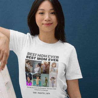 Camiseta Mejor Mamá del Mundo Moderno Simple 8 Fotos