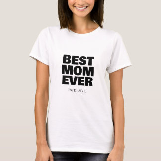 Camiseta Mejor Mamá del Mundo Plantilla Día de la Madre