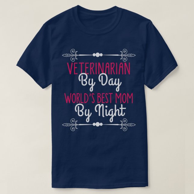 Camiseta Mejor Mamá del Mundo Veterinario (Diseño del anverso)