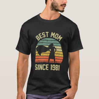 Camiseta Mejor Mamá Desde 1981 Mamá Mama Mami Día de las Ma