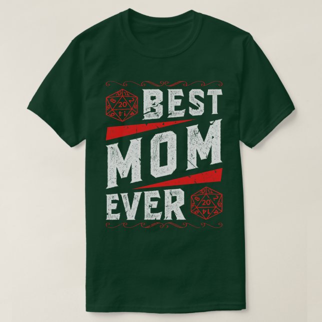 Camiseta Mejor Mamá Día de la Madre RPG Mamá Roleplay (Diseño del anverso)