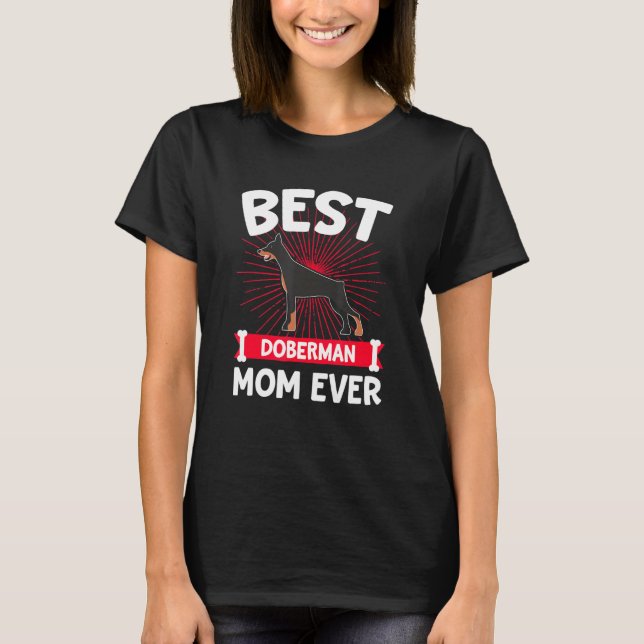 Camiseta Mejor Mamá Doberman (Anverso)