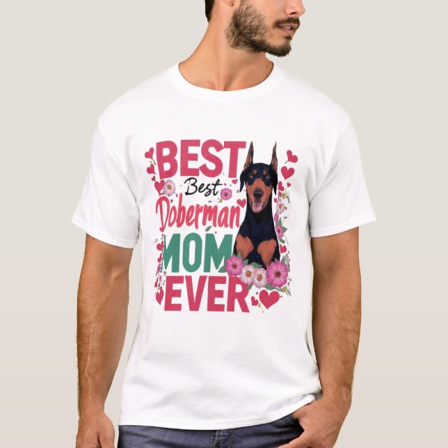 Camiseta Mejor Mamá Doberman (Anverso)