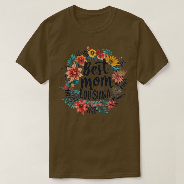 Camiseta Mejor Mamá en el Día de la Madre LOUISIANA ideas d (Diseño del anverso)