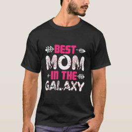 Camiseta Mejor Mamá en el Estilo Retro Galaxy