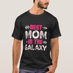 Camiseta Mejor Mamá en el Estilo Retro Galaxy