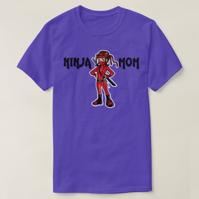Camiseta Mejor Mamá En Modo Ninja (Diseño del anverso)