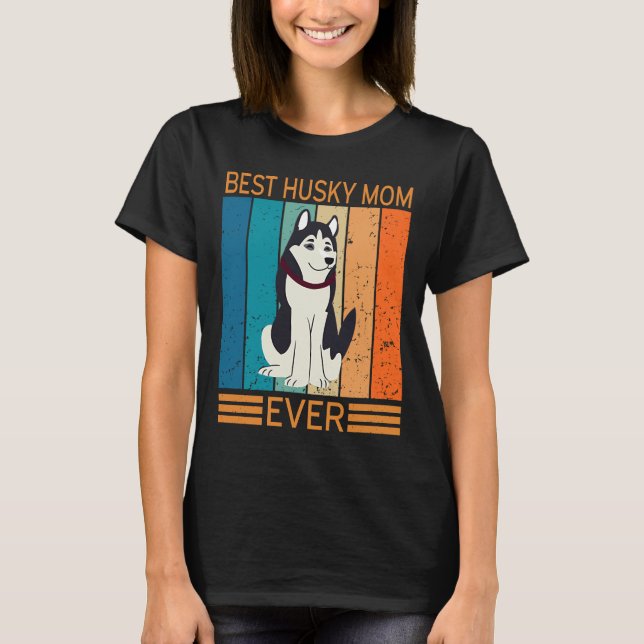 Camiseta Mejor Mamá Husky Nunca 5 (Anverso)