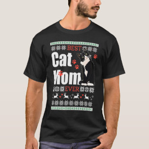 Camiseta Mejor Mamá Jamás Mejor Gato Padres Tuxedo Gato Ama