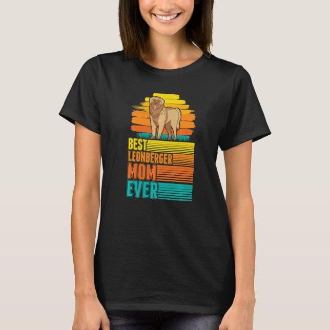 Camiseta Mejor Mamá Leonberger (Anverso)