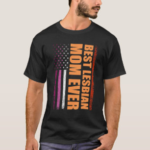 Camiseta Mejor Mamá Lesbiana Siempre Orgullo Mes Lgbt