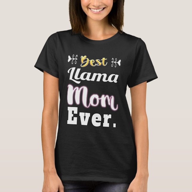 Camiseta Mejor Mamá Llama (Anverso)