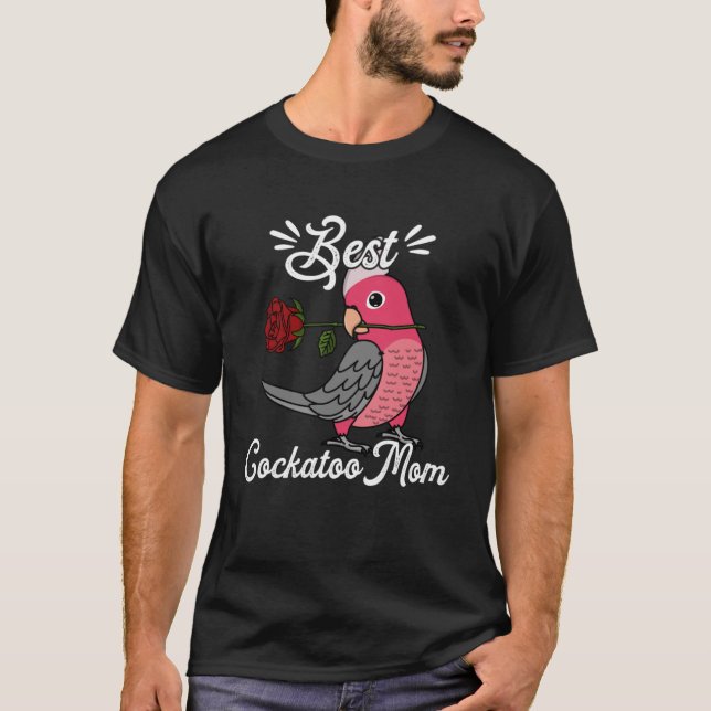 Camiseta Mejor Mamá Loro Rosa Galah Cockatoo (Anverso)