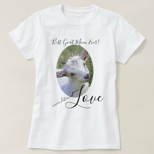Camiseta Mejor Mamá Nunca Tu Foto Amor Incondicional (Diseño del anverso)