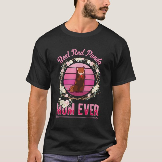 Camiseta Mejor Mamá Panda Roja (Anverso)
