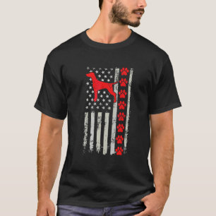 Camiseta Mejor mamá papá Vizsla bombero alguna vez bandera 