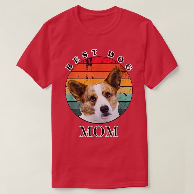 Camiseta Mejor Mamá Perro Cardigan Welsh Corgi (Diseño del anverso)