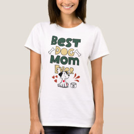 Camiseta Mejor Mamá Perro - Diseño de Amor Cúpido