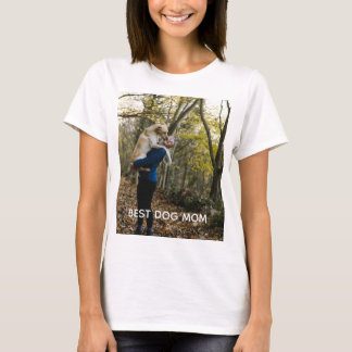 Camiseta Mejor Mamá Perro Foto de Perro Personalizada