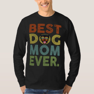 Camiseta Mejor Mamá Perro Jamás Retro Vintage Rottweiler Pe