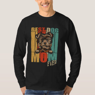 Camiseta Mejor Mamá Perro Yorkie Siempre Retro Yorkshire Te