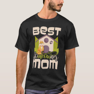 Camiseta Mejor Mamá Propietaria de Casa Mamá Gata Ho Miau