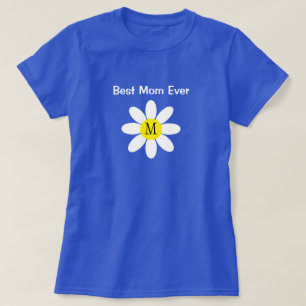 Camiseta Mejor Mamá Que Nunca Blanco Daisy Soltero Azul T-S
