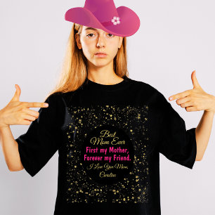 Camiseta Mejor Mamá Rosa Negra Que Nunca Niños De Día de la