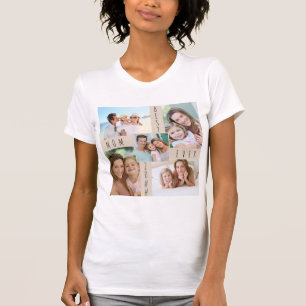 Camiseta Mejor Mamá Siempre 5 Collage de fotos De Familia 
