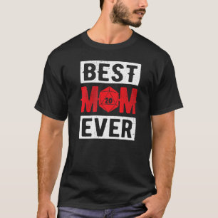 Camiseta Mejor Mamá Siempre D20 Dice RPG Tabeletop M