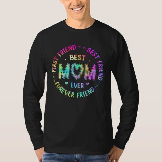 Camiseta Mejor Mamá Siempre Tie Dye Mamá Mamá Mamá Abuela M (Anverso)