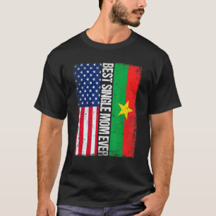Camiseta Mejor Mamá Soltera Nunca Retro Estadounidense Burk