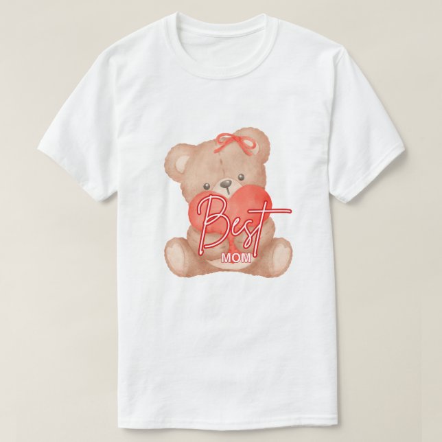Camiseta Mejor Mamá - Teddy Bear (Diseño del anverso)