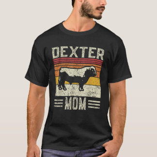 Camiseta Mejor Mamá Vaca Mujeres Vintage Ganado Dexter