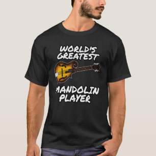 Camiseta Mejor Mandolinista del Mundo Mandolinista Folk