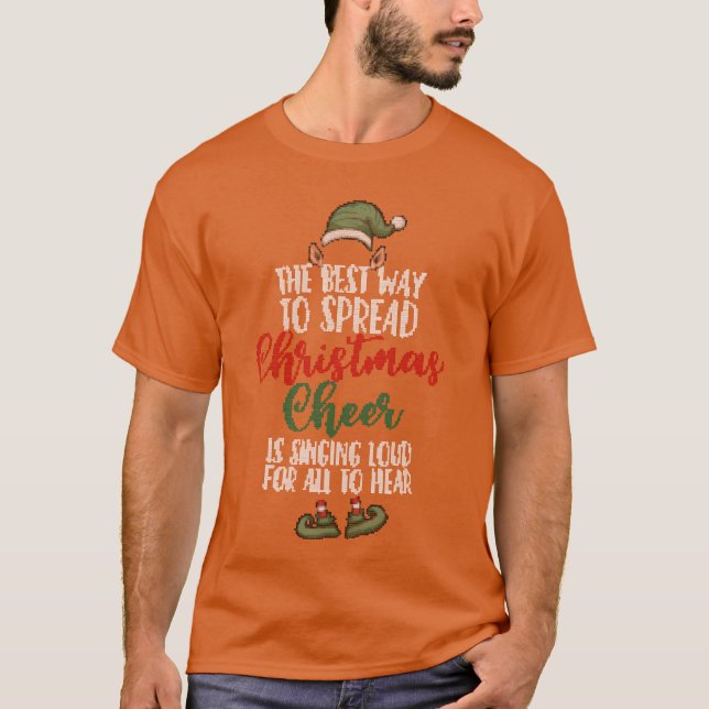 Camiseta Mejor manera de difundir Navidades celebra meme de (Anverso)