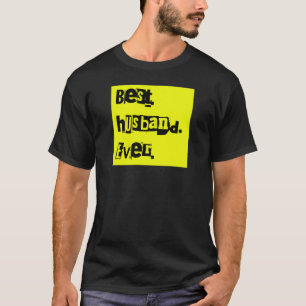 Camiseta Mejor marido de todos los tiempos texto punk rock