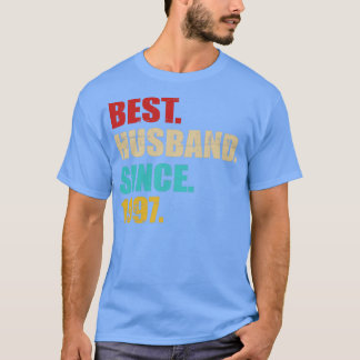 Camiseta Mejor marido desde 1997 para el 25º boda y vicever