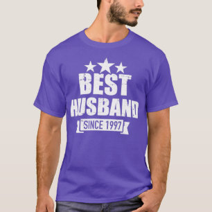 Camiseta Mejor marido desde 1997 para el 25º boda y vicever