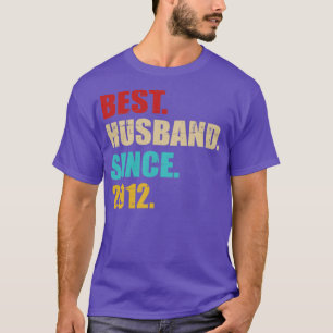 Camiseta Mejor marido desde 2012 para el décimo boda y vice