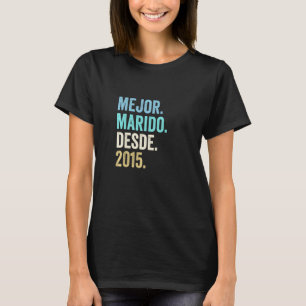 Camiseta Mejor Marido Desde 2015 7 Aniversario Boda