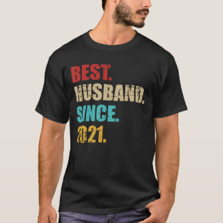 Camiseta Mejor marido desde 2021 por cuarto aniversario bod